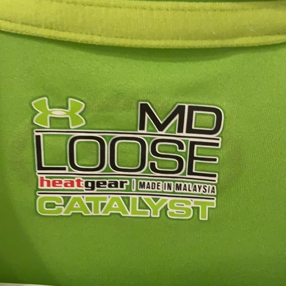 Lime green under armour shirt - Picture 2 of 5